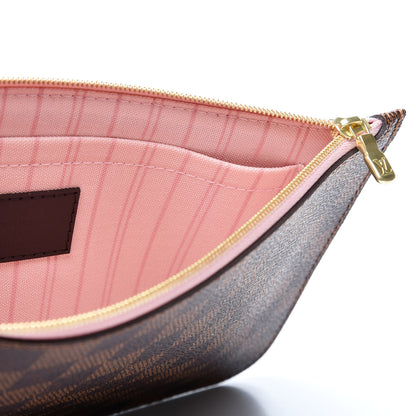 Louis Vuitton Damier Ebene Neverfull MM GM Pochette Rose Ballerine 4 of 8