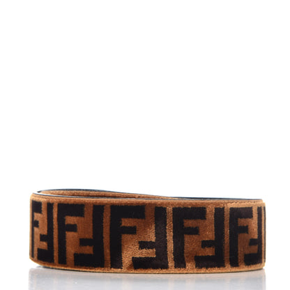 Fendi Velvet Tapestry FF Strap You Tobacco 2 of 6