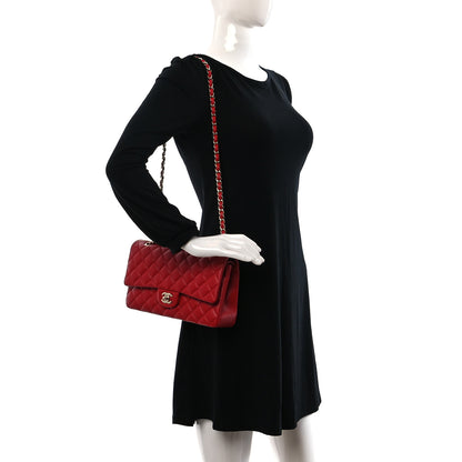 Chanel Lambskin Quilted Medium Double Flap Red 2 of 9