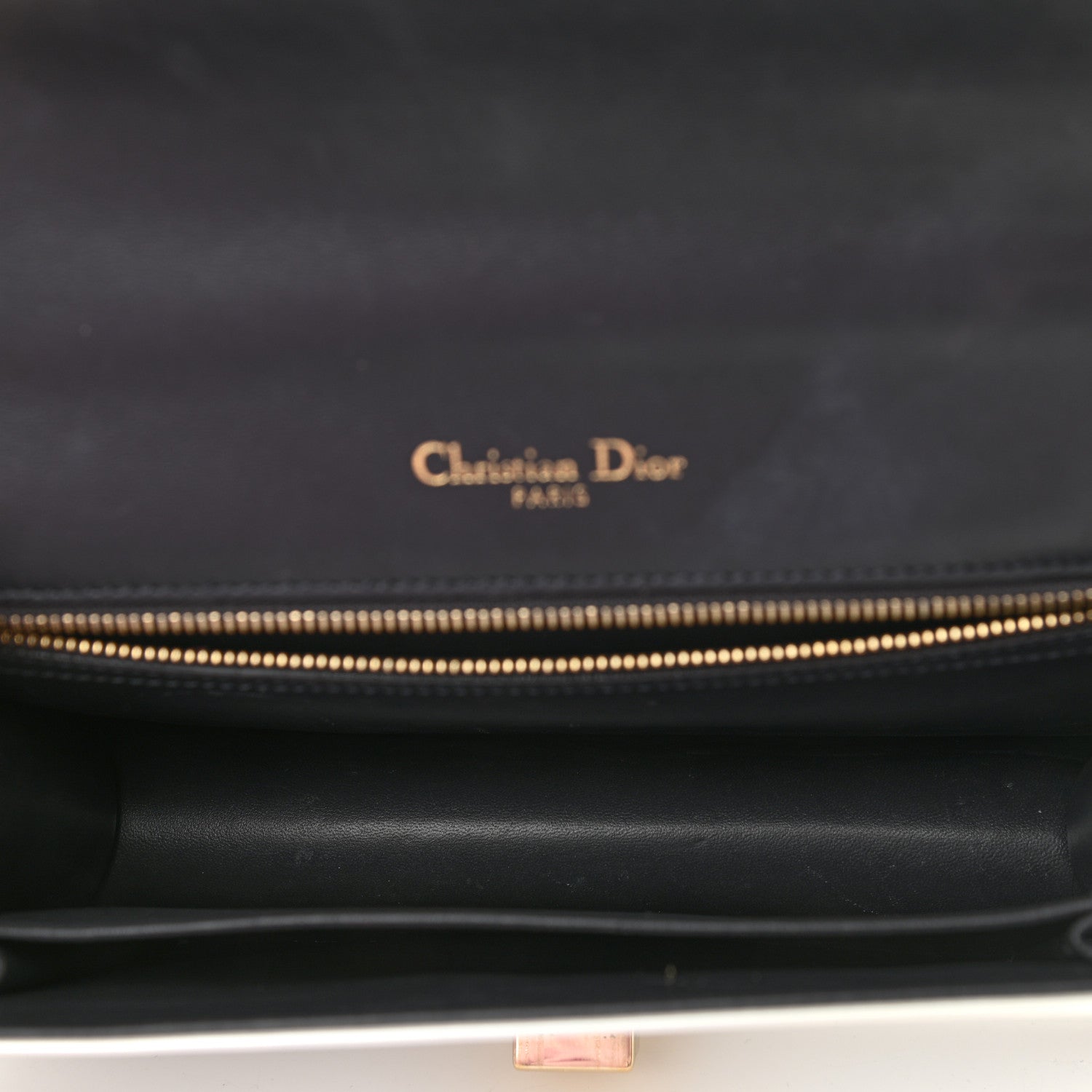 Christian Dior Patent Micro-Cannage Medium Diorama Flap Bag White 5 of 14