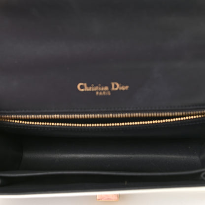 Christian Dior Patent Micro-Cannage Medium Diorama Flap Bag White 5 of 14