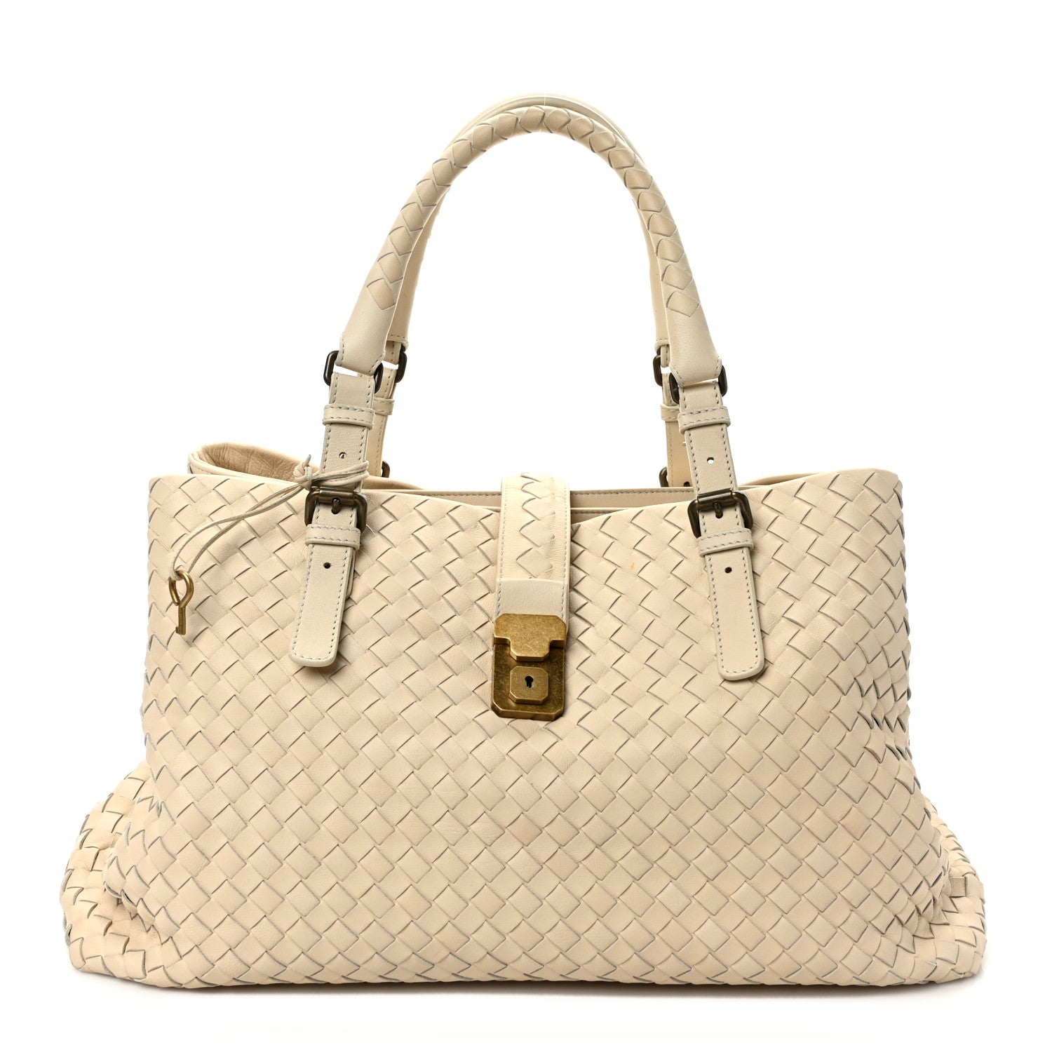 Bottega Veneta Nappa Intrecciato Medium Roma Tote Marmo 1 of 8