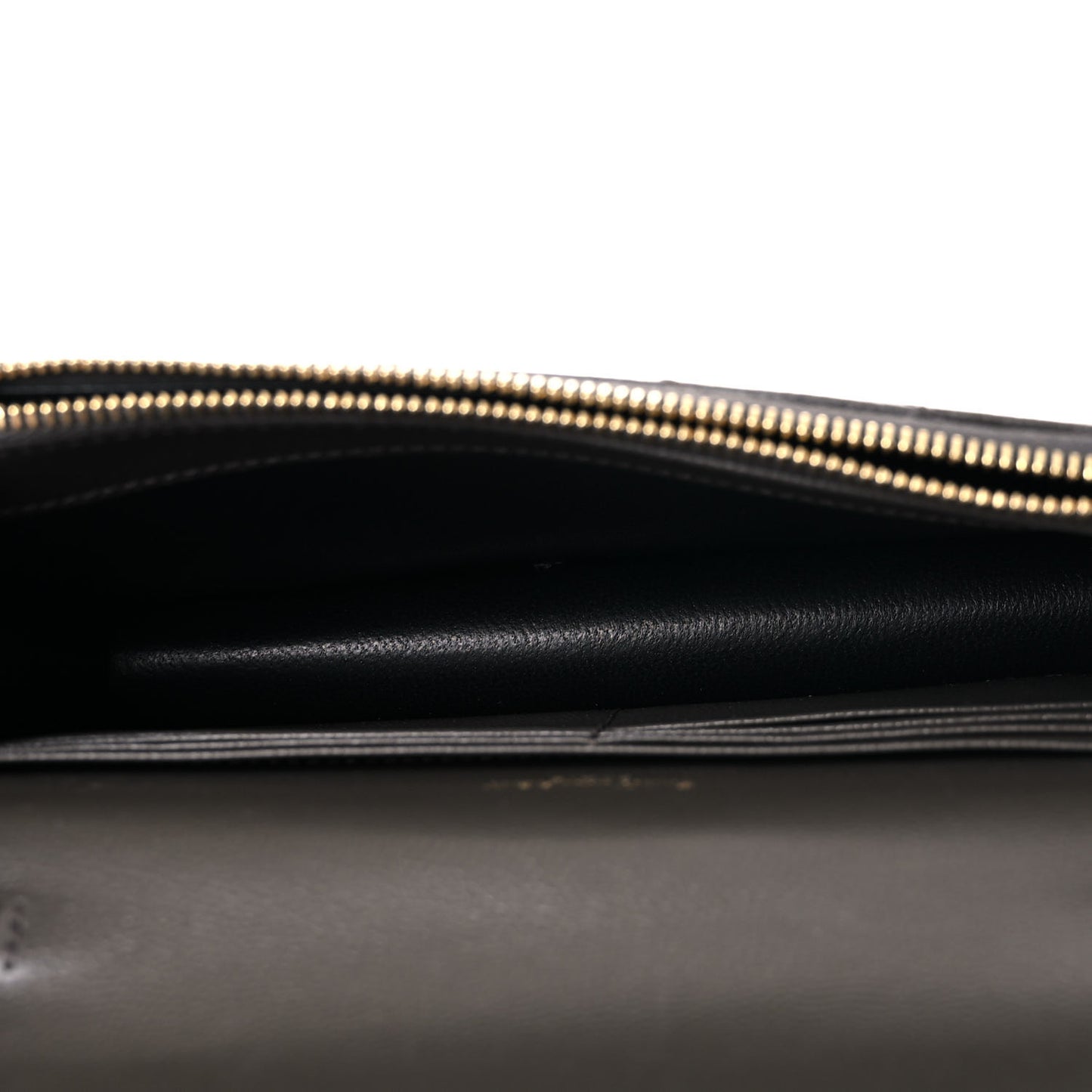 Grain De Poudre Matelasse Chevron Monogram Envelope Chain Wallet Earth