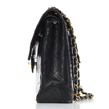 Chanel Lambskin Quilted Medium Double Flap Black 30 of 32