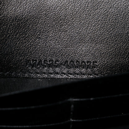Gucci Calfskin Matelasse GG Marmont Chain Wallet Black 7 of 25