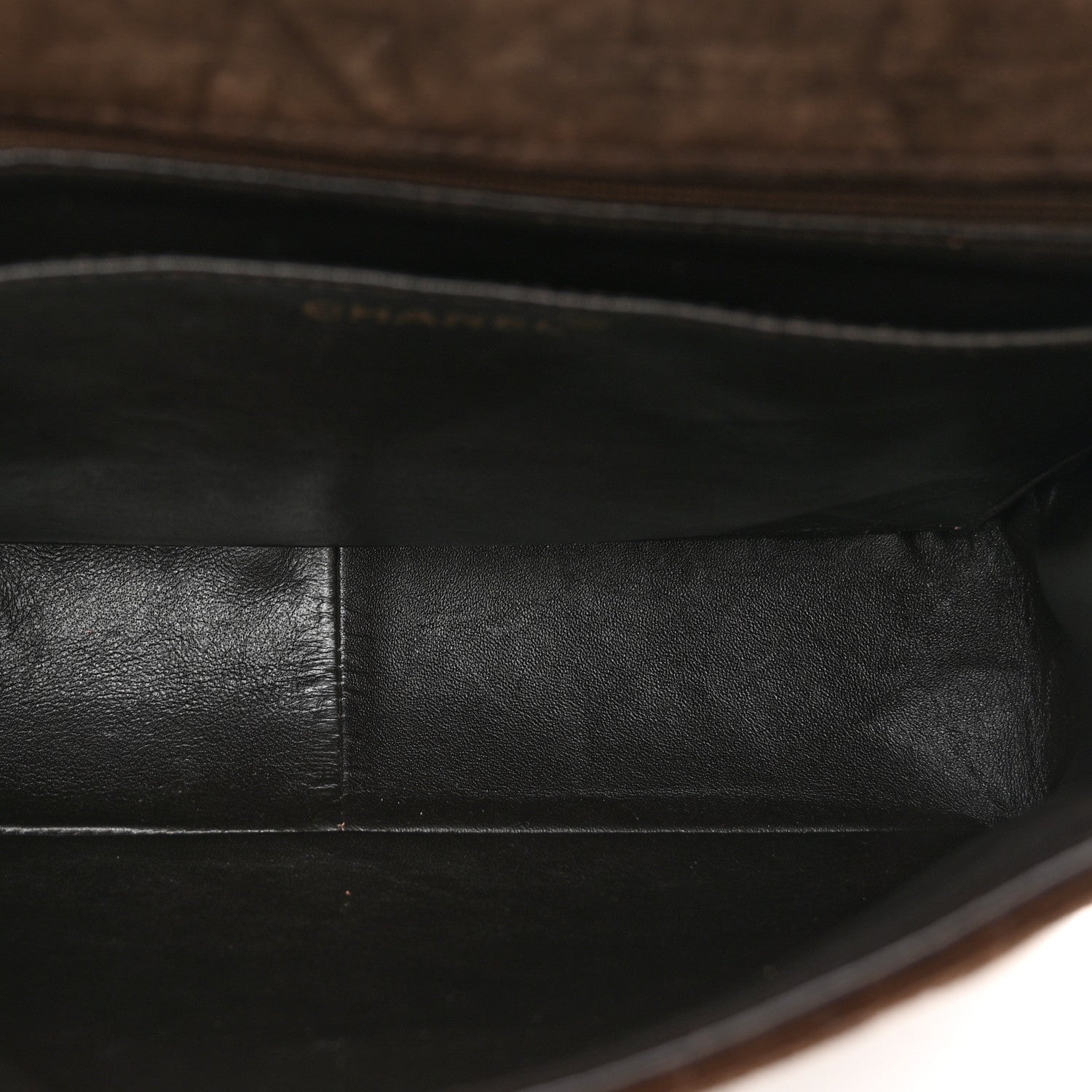 Chanel Suede Tortoise Quilted Jumbo Single Flap Brown 6 of 12