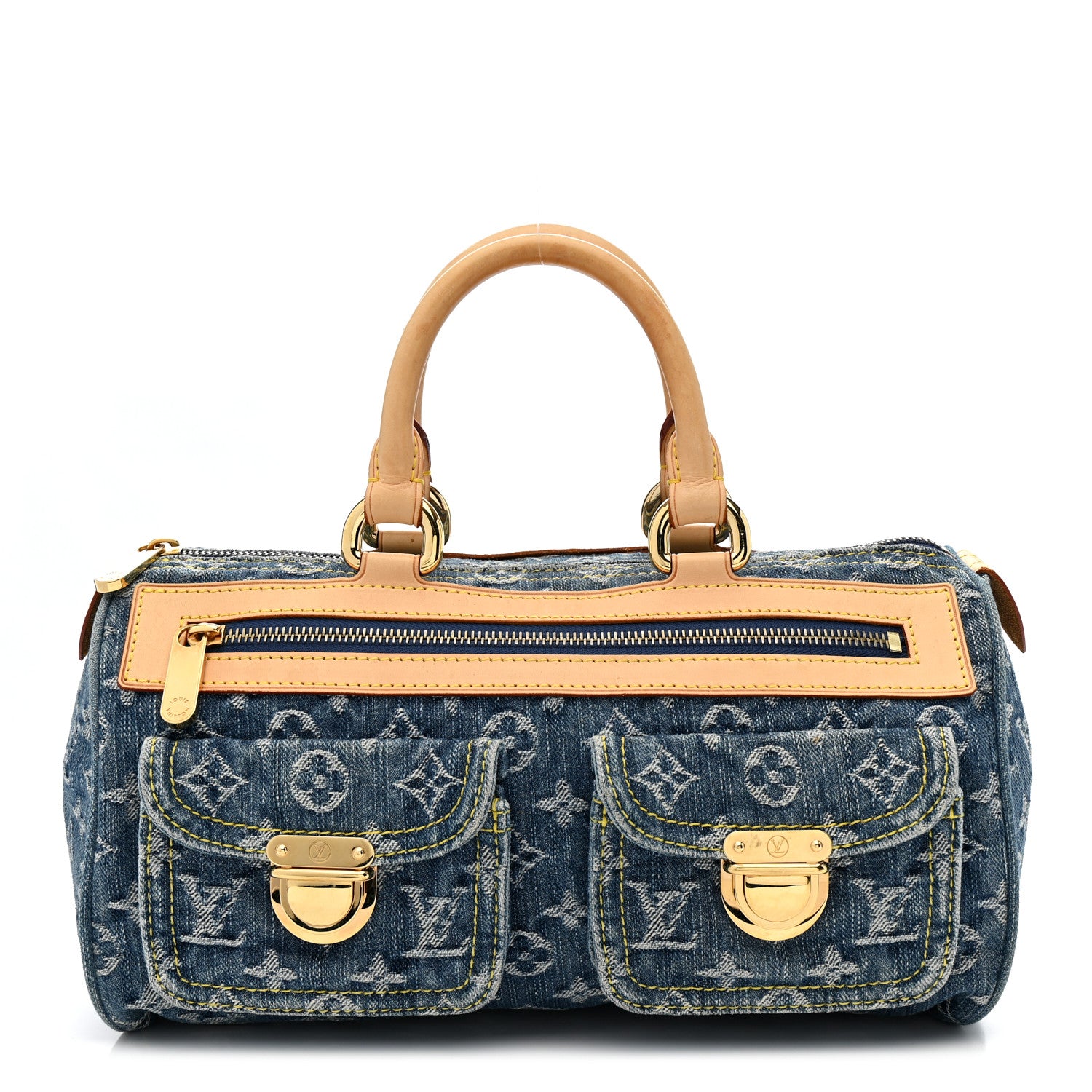 Louis Vuitton Monogram Denim Neo Speedy Blue 1 of 15