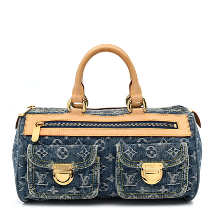 Louis Vuitton Monogram Denim Neo Speedy Blue 1 of 15