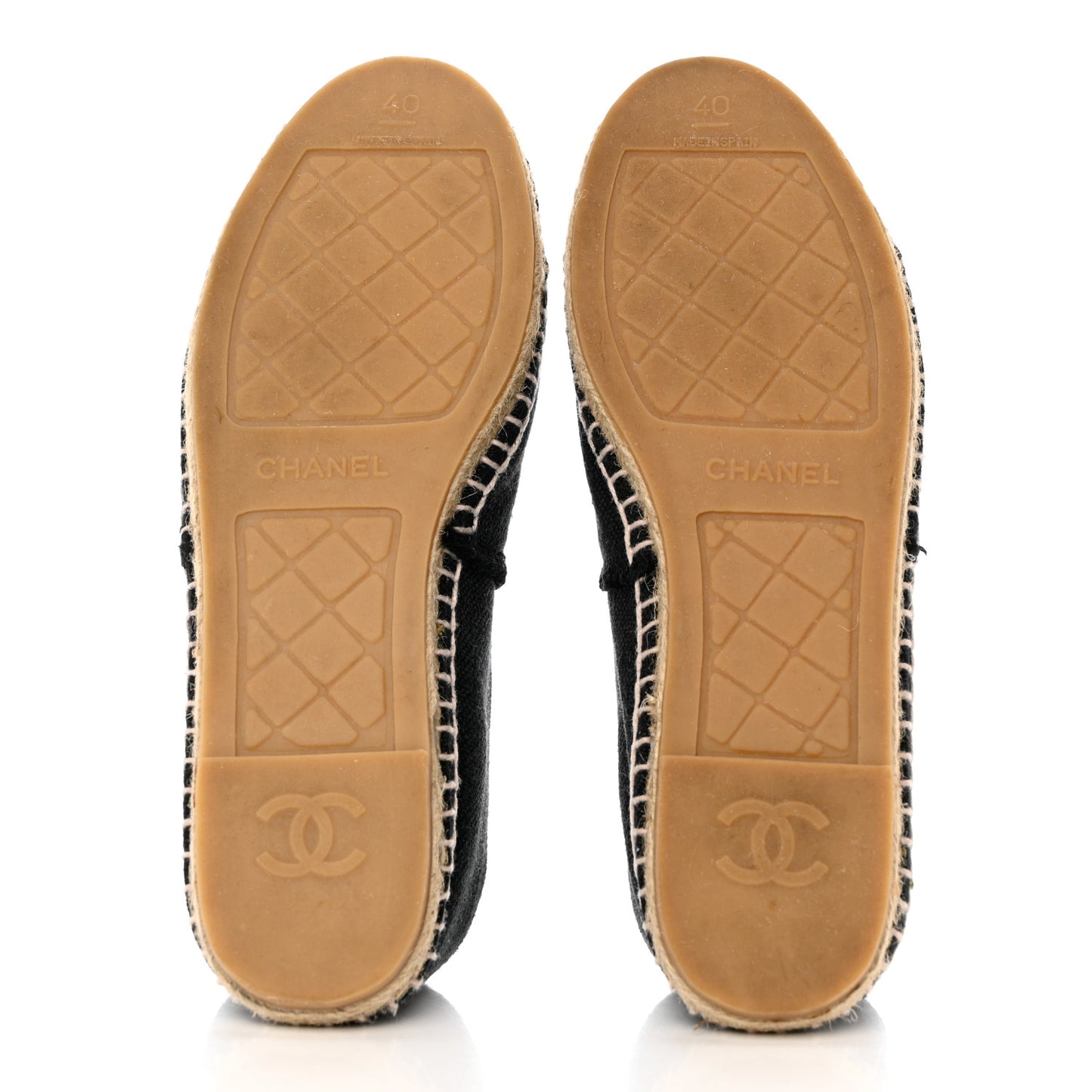 Denim Toile CC Espadrilles 40 Black