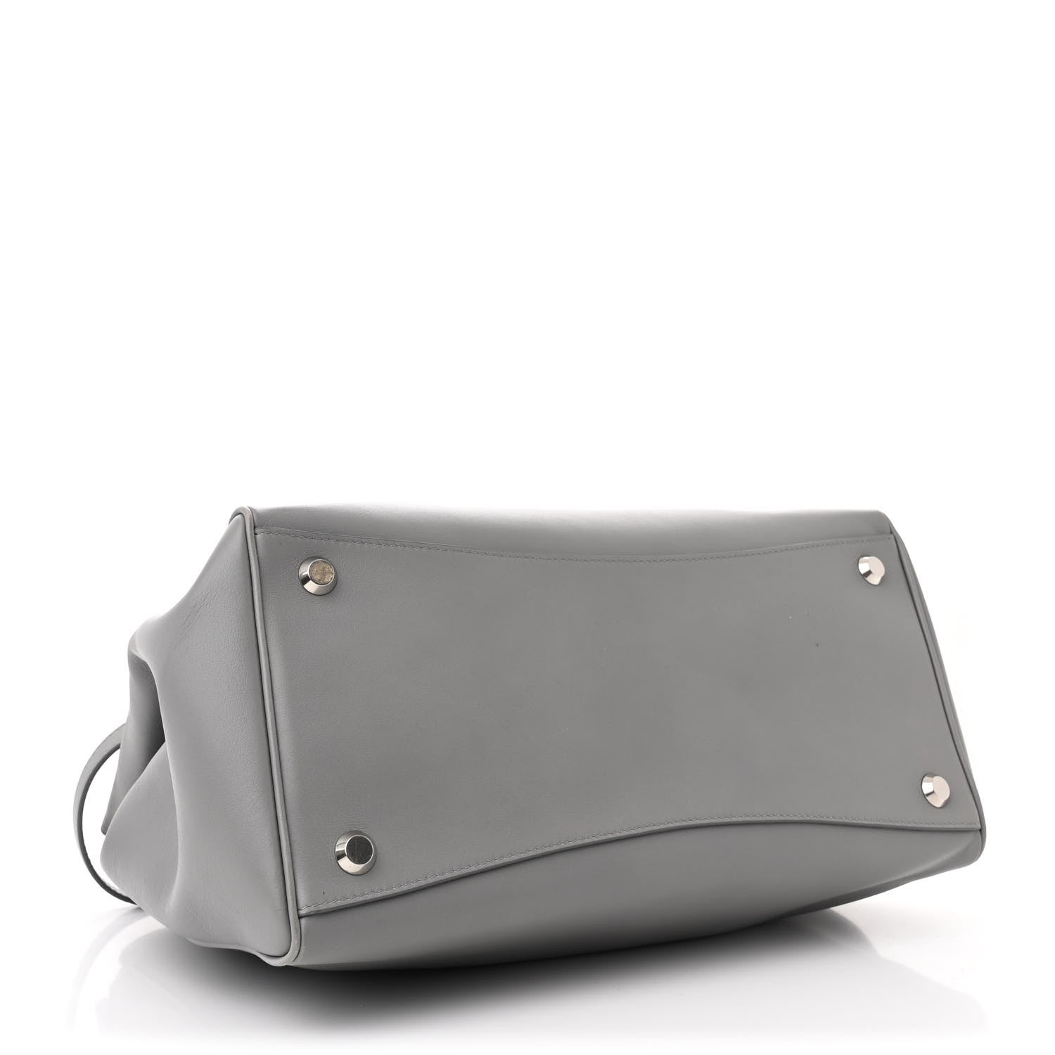 Balenciaga Smooth Calfskin Small Hampton Carry All Bag Grey 4 of 10