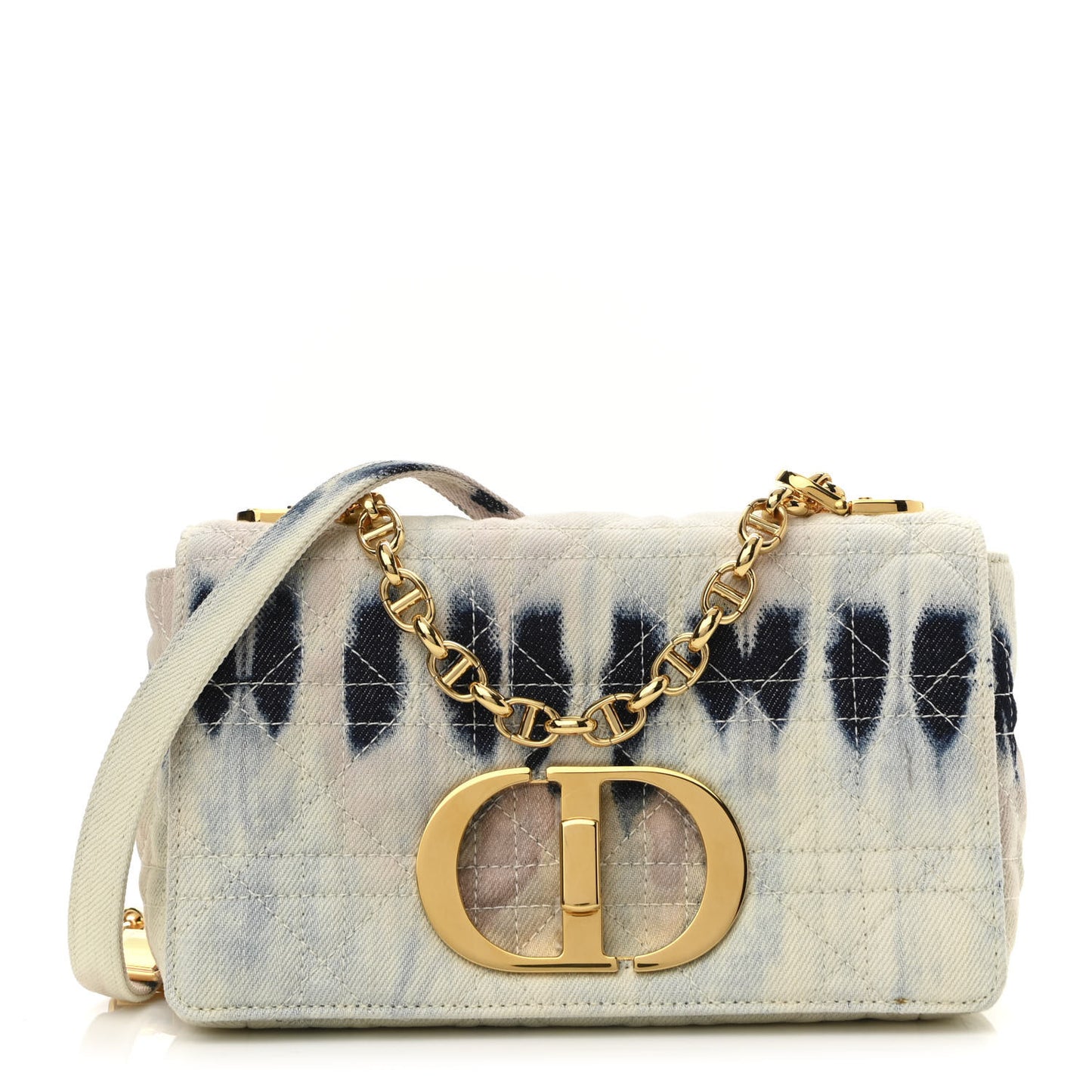Denim Tie Dye Cannage Small Caro Bag Multicolor