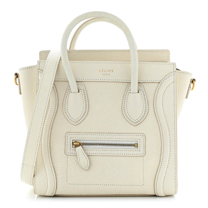 Celine Goatskin Nano Luggage White 1 of 13