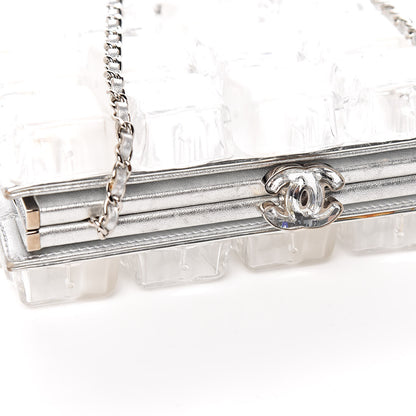 Chanel Plexi Ice Cube Clutch Silver 8 of 13