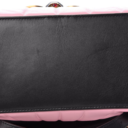 Gucci Calfskin Bamboo Trapuntata Queen Margaret Backpack Blue Agata Hibiscus Red Mystic White Sugar Pink 11 of 12