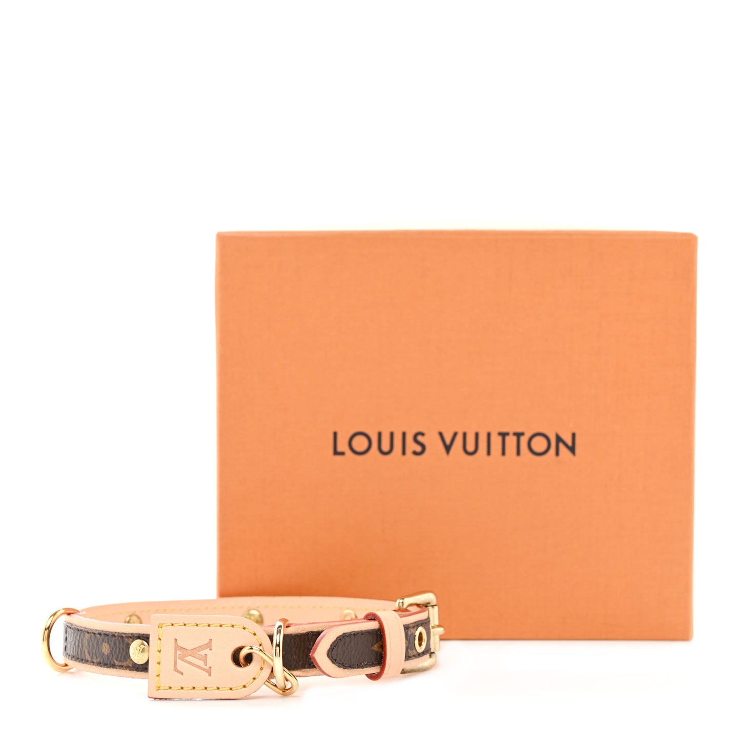 Monogram Baxter Dog Collar PM
