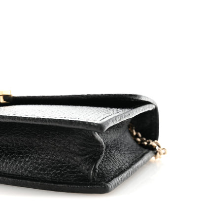 Gucci Dollar Calfskin Interlocking G Chain Wallet Black 9 of 9