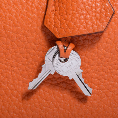 Hermes Taurillon Clemence Birkin 35 Orange 21 of 26