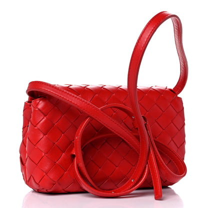 Bottega Veneta Nappa Intrecciato Mini Crossbody Red 3 of 11