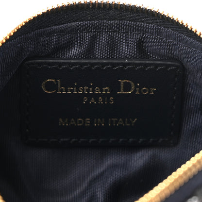 Christian Dior Oblique DiorTravel Myrte Zipped Key Case Blue 6 of 7