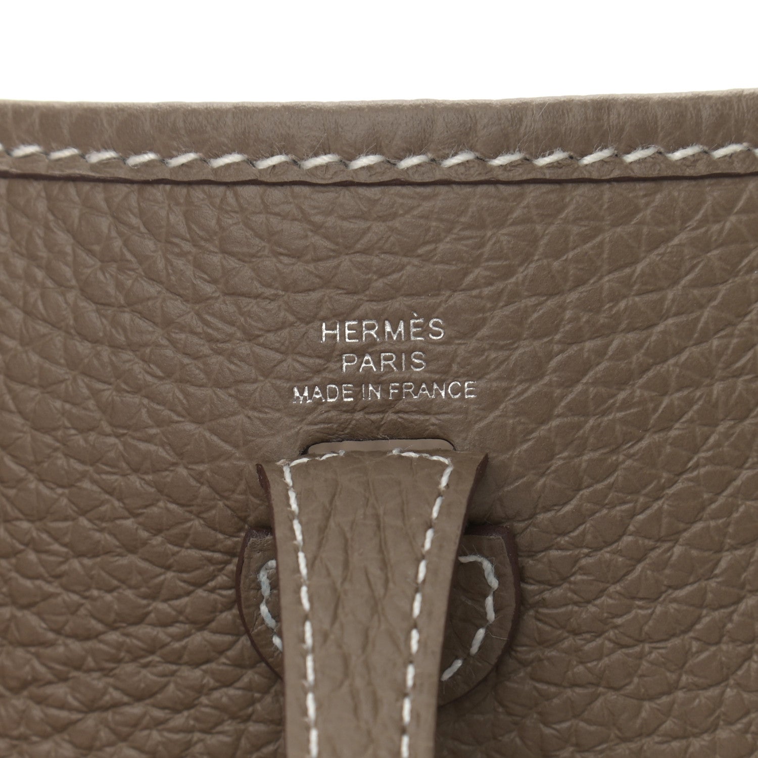 Hermes Taurillon Clemence Amazone Evelyne TPM Etoupe Bleu Indigo 6 of 10
