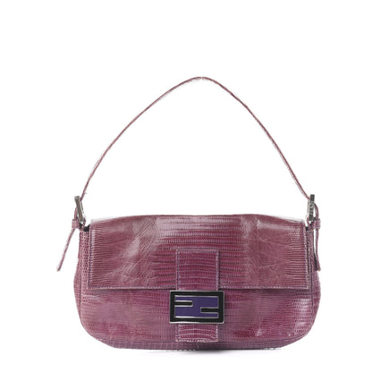 Fendi Lizard Baguette Purple 1 of 12