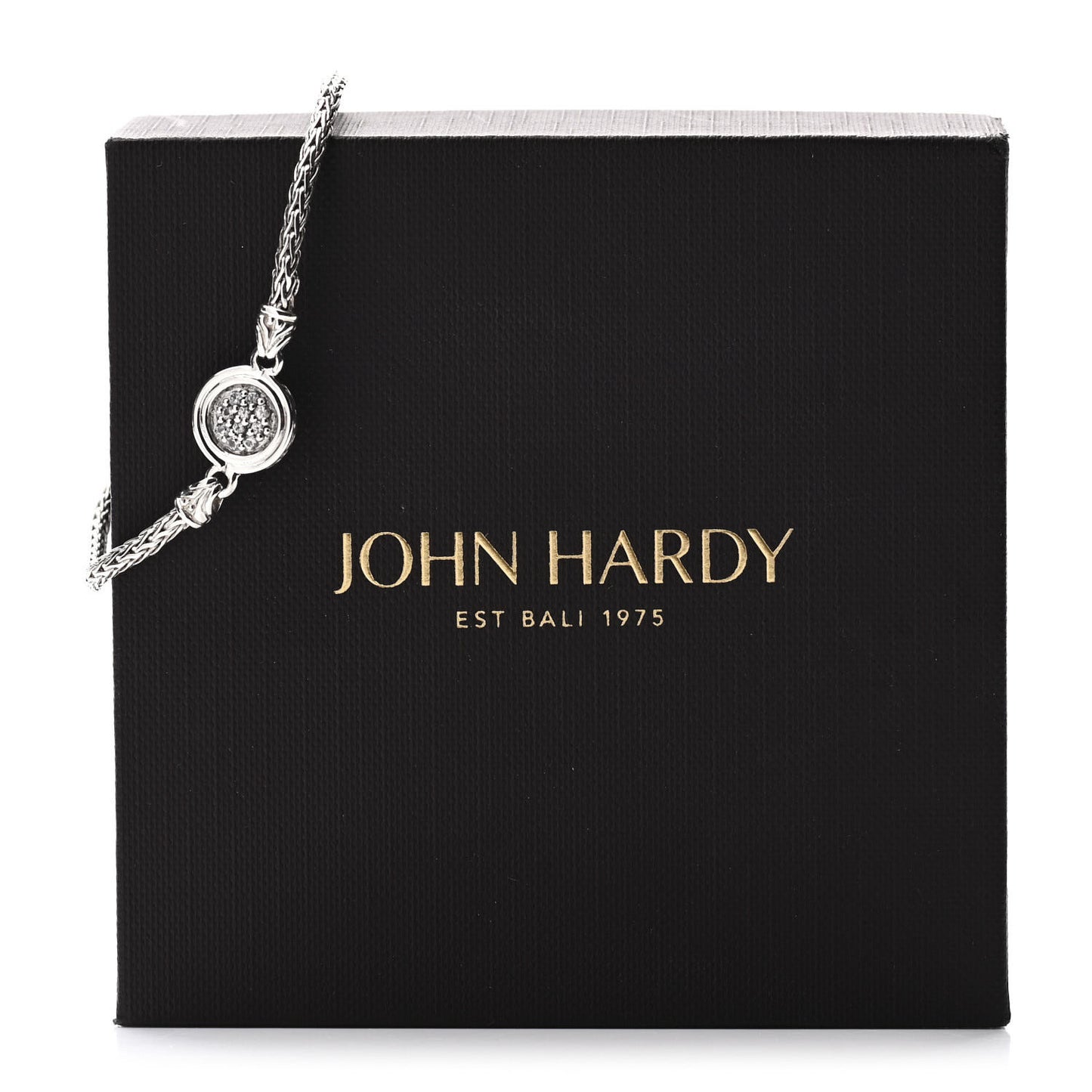 Sterling Silver White Sapphire Classic Chain Round Station Bracelet