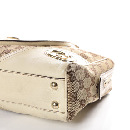 Gucci Monogram Medium New Britt Boston Off White 6 of 10