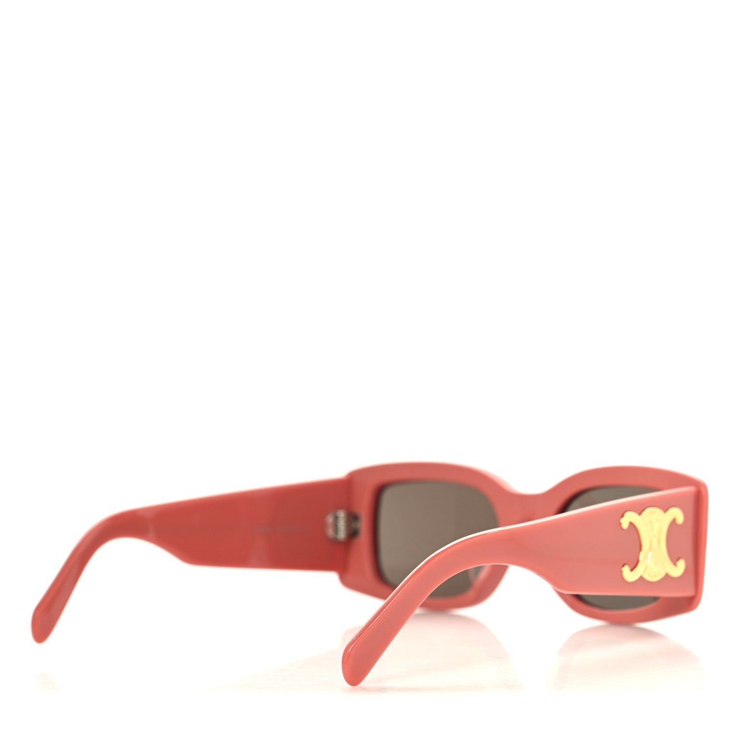 Celine Acetate Triomphe XL 01 Sunglasses CL40282U Shiny Pink Brown 4 of 7