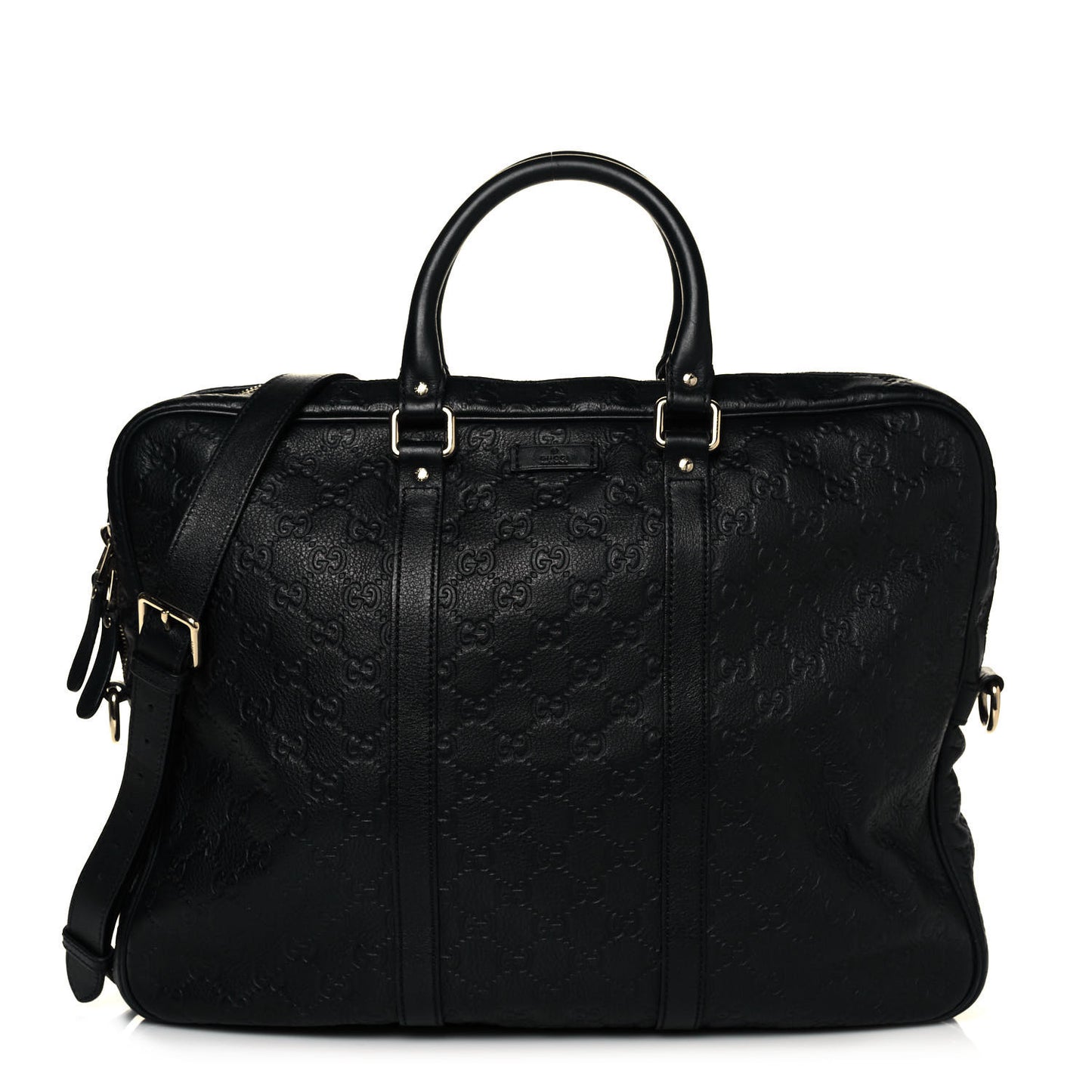 Guccissima Signature Briefcase Black