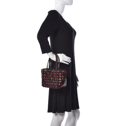 Nancy Gonzalez Crocodile Mini Button Tote Brown 2 of 13