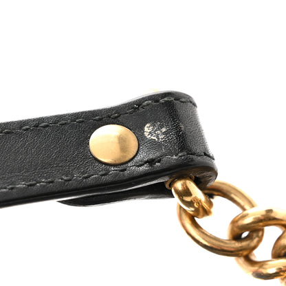 Gucci Calfskin Matelasse Studded Small Pearly GG Marmont Shoulder Bag Black 13 of 13