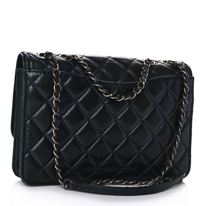 Chanel Caviar Quilted Flap With Chain Blue 3 of 11