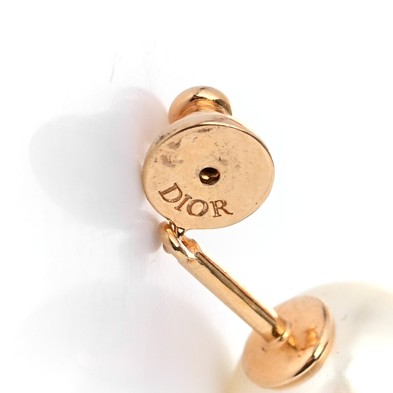 Christian Dior Pearl My ABCDior L Tribale Earring Gold 4 of 4