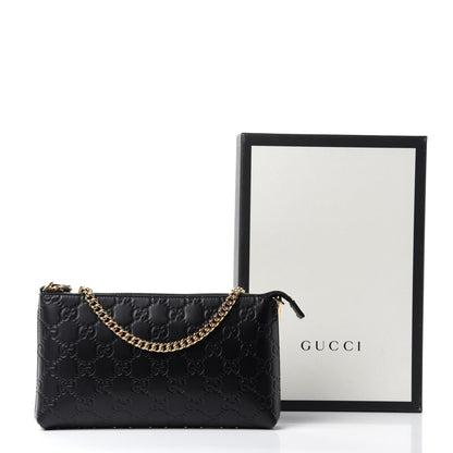 Gucci Guccissima Signature Wrist Wallet Black 11 of 11
