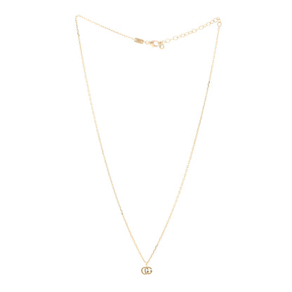 Gucci 18K Yellow Gold Running GG Pendant Necklace 3 of 4