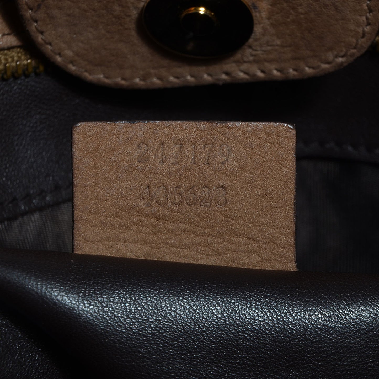 Python Large GG Running Tote Brown