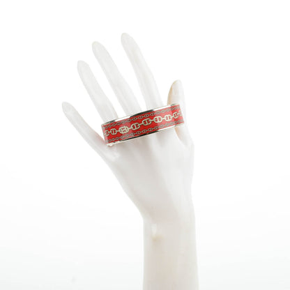 Hermes Enamel Printed Wide Chaine d'Ancre Bracelet 70 2 of 5