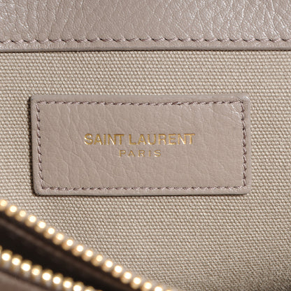 Saint Laurent Leather and Canvas Muse Two Convertible Grey 6 of 9