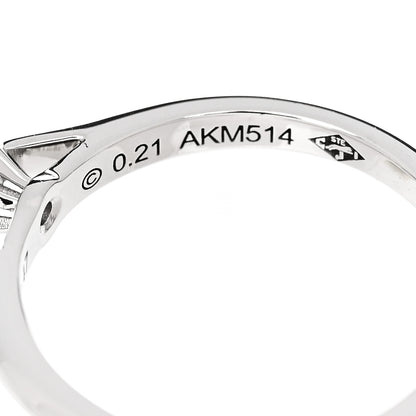 Cartier Platinum Diamond .21ct Solitaire 1895 Engagement Ring 47 4.25 6 of 7