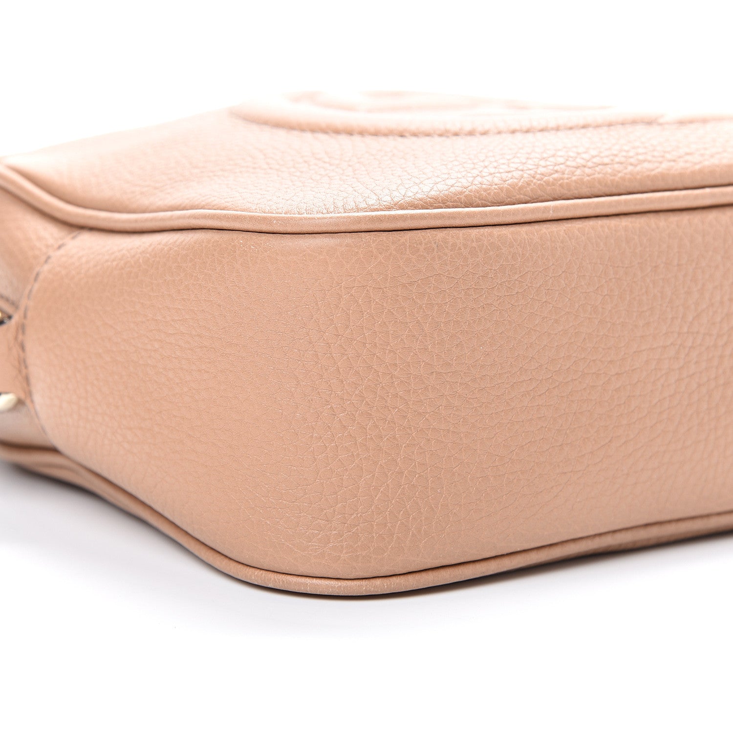 Gucci Pebbled Calfskin Small Soho Disco Bag Camelia 8 of 11