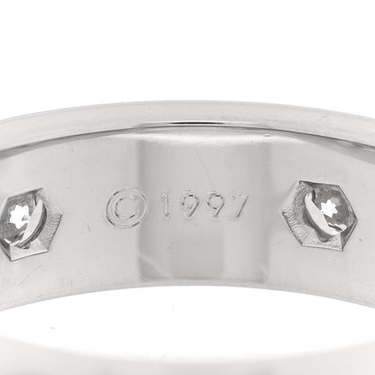 Cartier 18K White Gold Gold 6 Diamond 5.5mm LOVE Ring 55/7.25 7 of 7