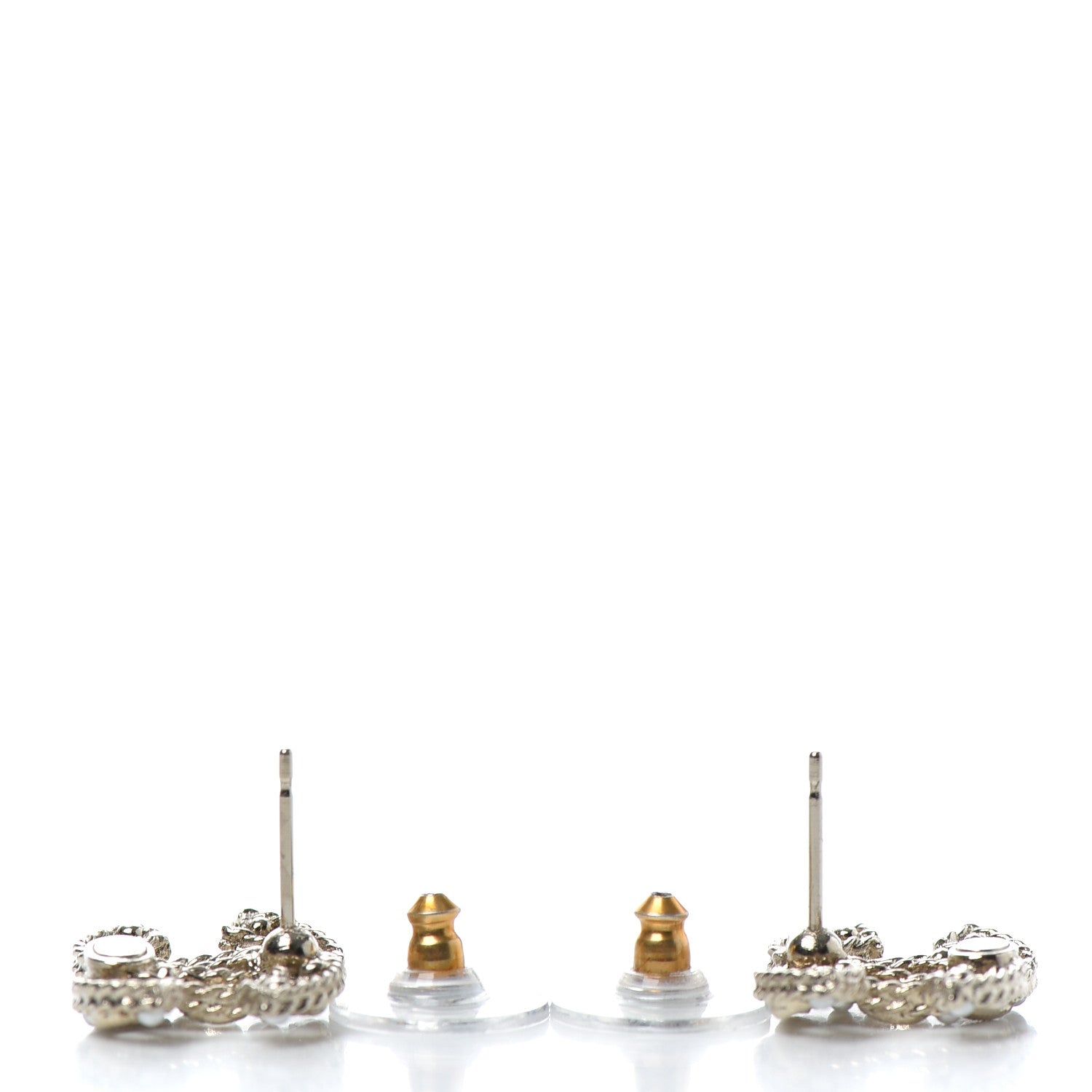 Chanel Pearl CC Earrings Gold 3 of 4