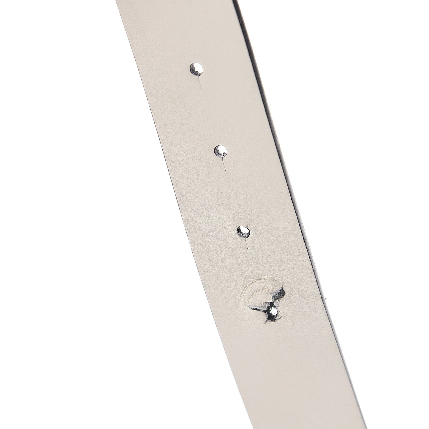 Calfskin CC Belt 90 36 White Black