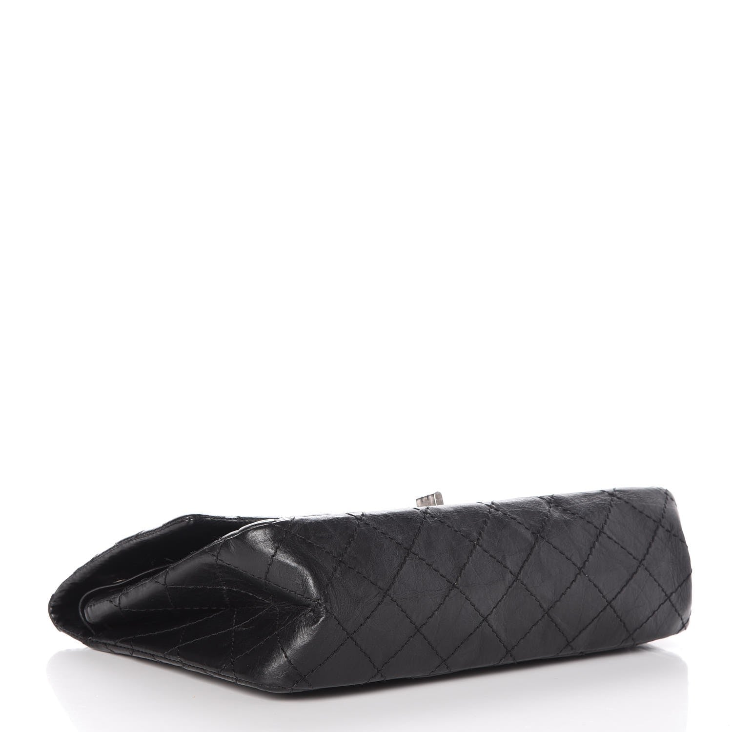 Chanel Aged Calfskin Quilted 2.55 Reissue 225 Flap Black 4 of 7