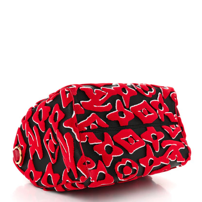 Louis Vuitton X UF Tufted Monogram Speedy Bandouliere 25 Black Red 4 of 10