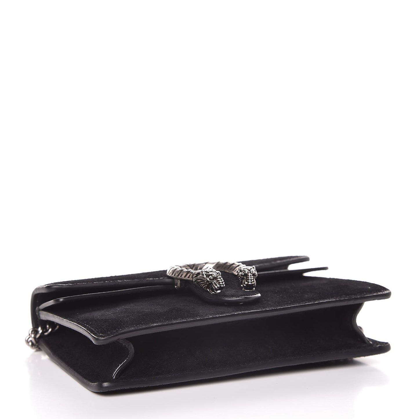 Suede Super Mini Dionysus Shoulder Bag Black