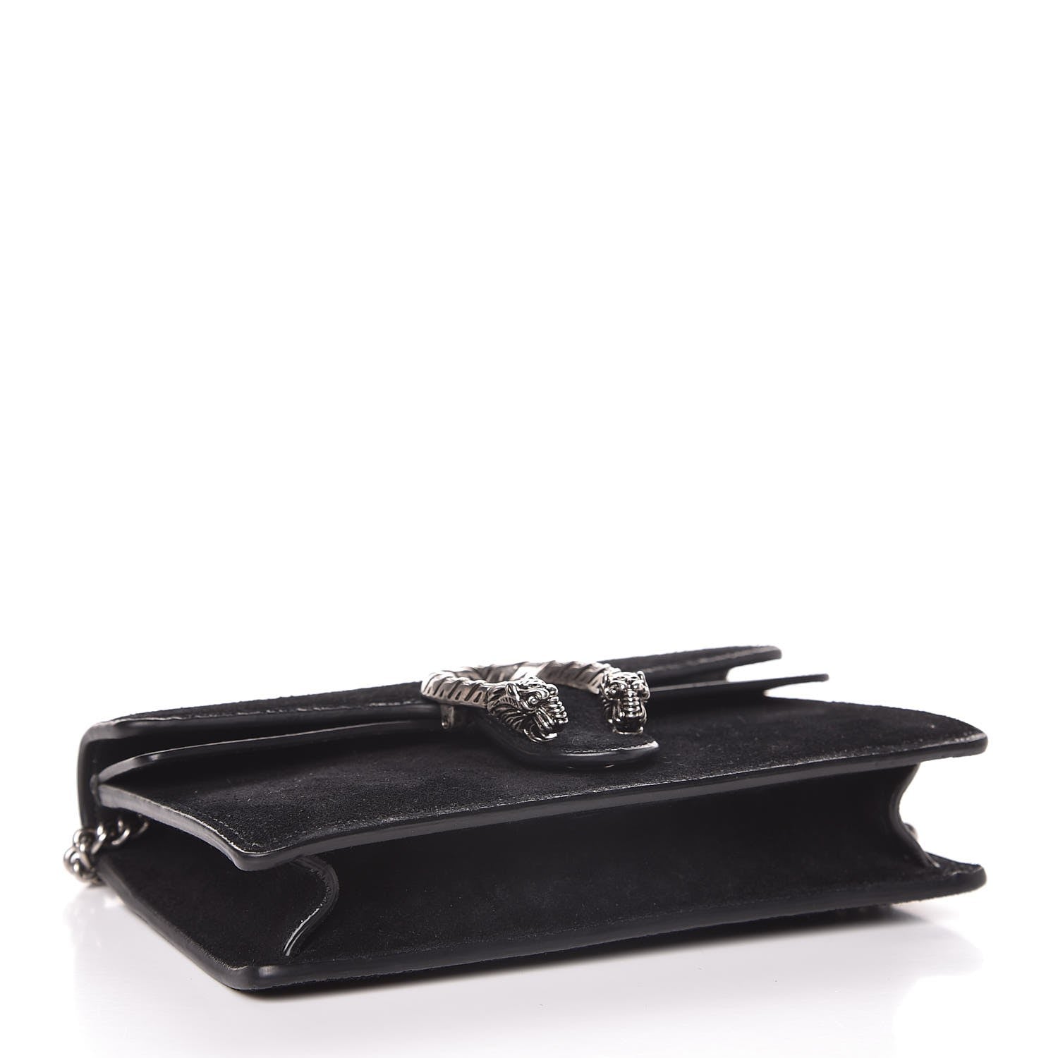 Gucci Suede Super Mini Dionysus Shoulder Bag Black 4 of 7