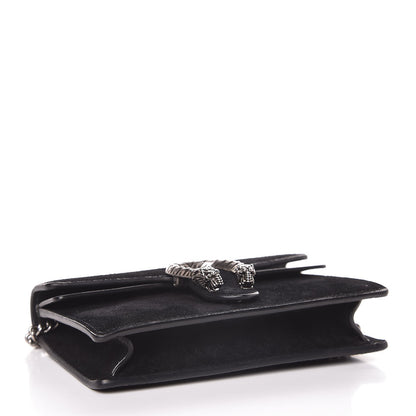 Gucci Suede Super Mini Dionysus Shoulder Bag Black 4 of 7