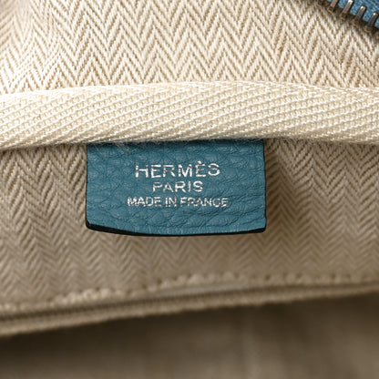 Hermes Taurillon Clemence Victoria II 35 Blue Jean 6 of 10