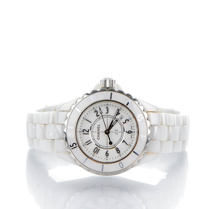 Chanel Stainless Steel Ceramic 33mm J12 Quartz Watch White 3 of 6